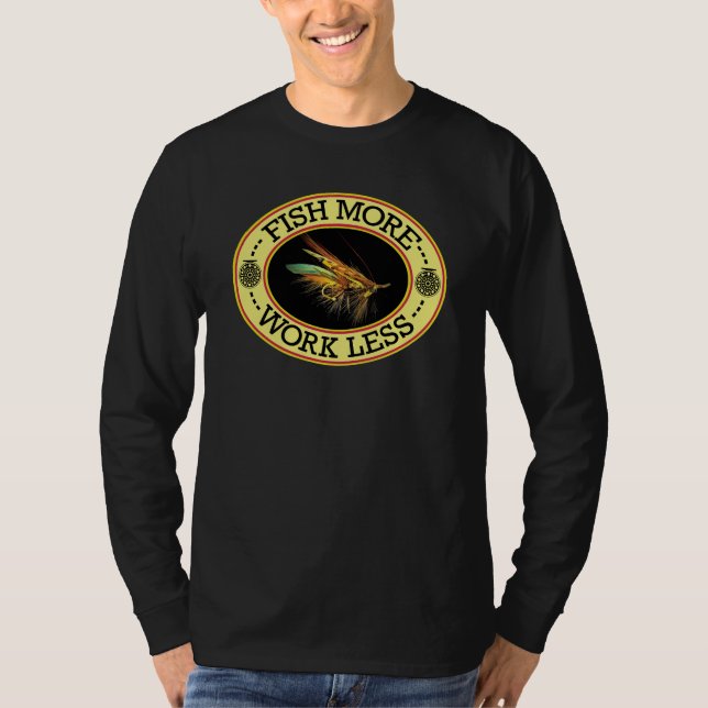 Camiseta Pesca con mosca de salmón (Anverso)