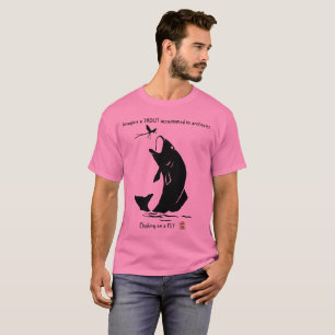 Camiseta Pesca con mosca divertida