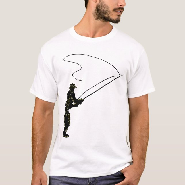 Camiseta Pesca con mosca en aves zancudas (Anverso)