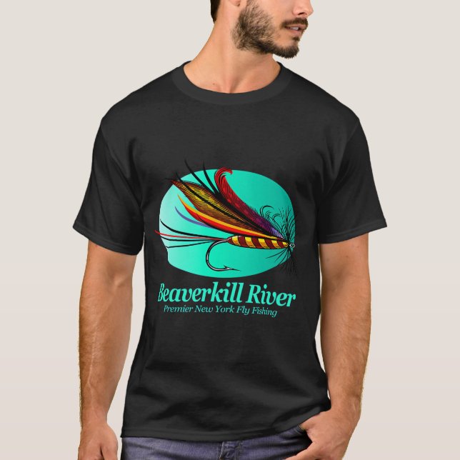 Camiseta Pesca con mosca en el río Beaverkill (FSH) (Anverso)