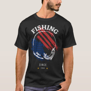 Camiseta Pesca con mosca en la orilla del lago: diseño para