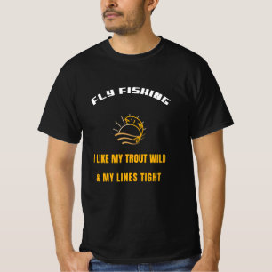 CAMISETA PESCA CON MOSCA ME GUSTA MI TRUCHA SALVAJE Y MIS L