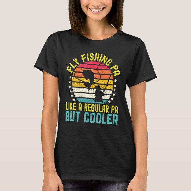 Camiseta Pesca con Mosca Papá Como Un Papá Regular Pero Más (Anverso)