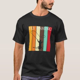 Camiseta Pesca con Mosca Pescador de Peces Deportista Pesca
