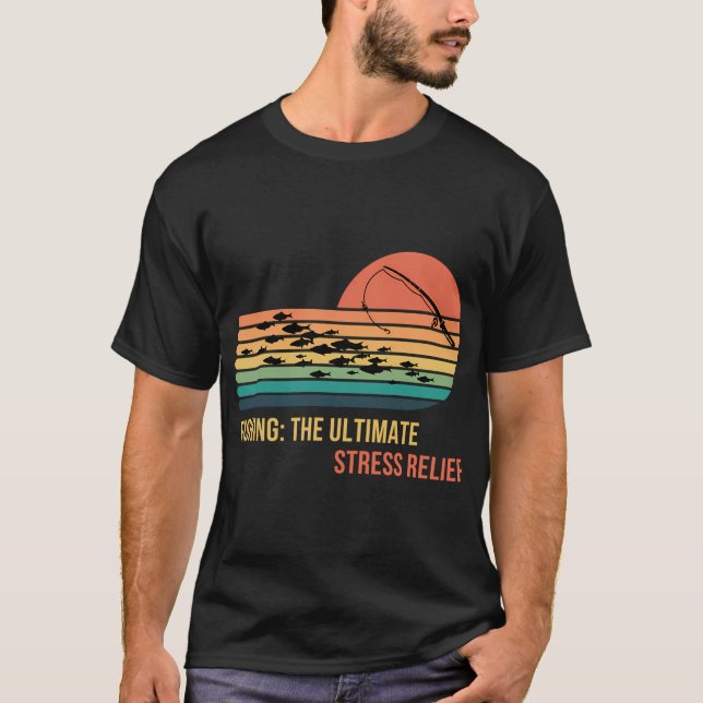 Camiseta pesca con mosca retro vintage (Anverso)
