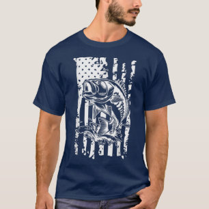 Camiseta Pesca con nalgas de bandera con problemas, diseño