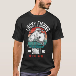 Camiseta Pesca con suerte para pescadores y cazadores 8