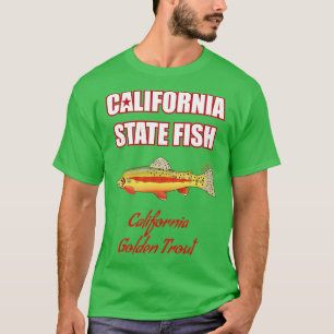 Camiseta Pesca de agua dulce del estado de California Golde