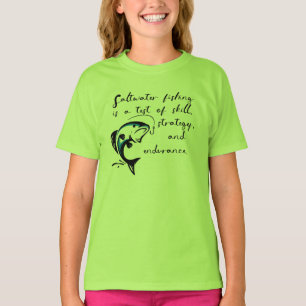 Camiseta Pesca de agua salada.