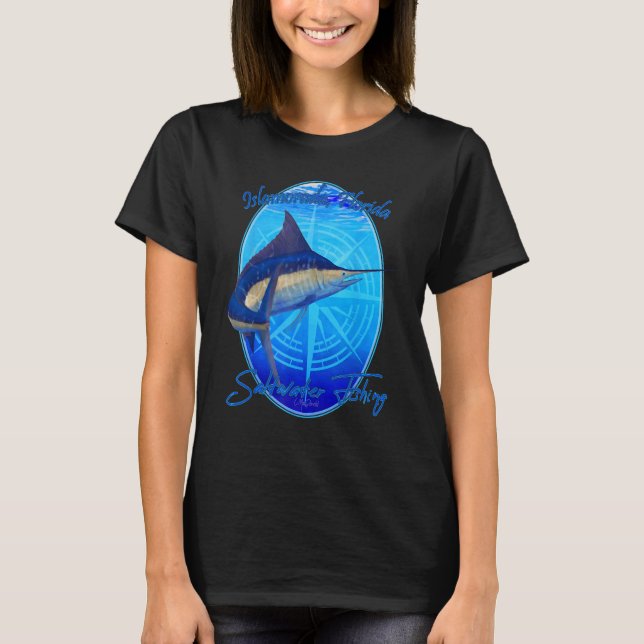 Camiseta Pesca de agua salada Islamorada, Islas Feroe Marin (Anverso)