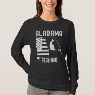 Camiseta Pesca De Alabama Para Hombres Mujeres O Jóvenes