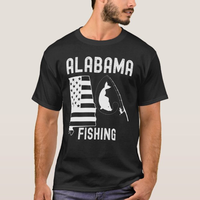 Camiseta Pesca De Alabama Para Hombres Mujeres O Jóvenes (Anverso)