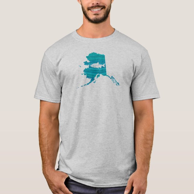 Camiseta Pesca de alaska Wave Salmon (Anverso)