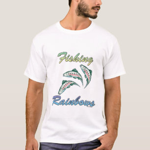 Camiseta Pesca de arcoiris que pescan trucha arco iris