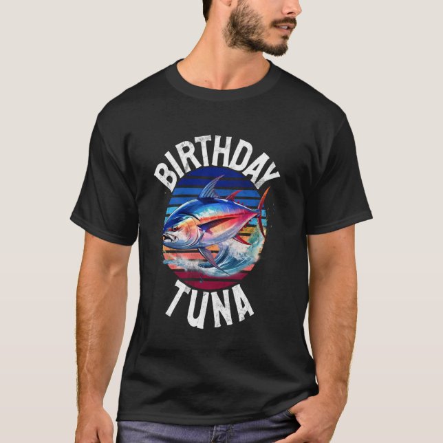 Camiseta Pesca de atún de cumpleaños (Anverso)