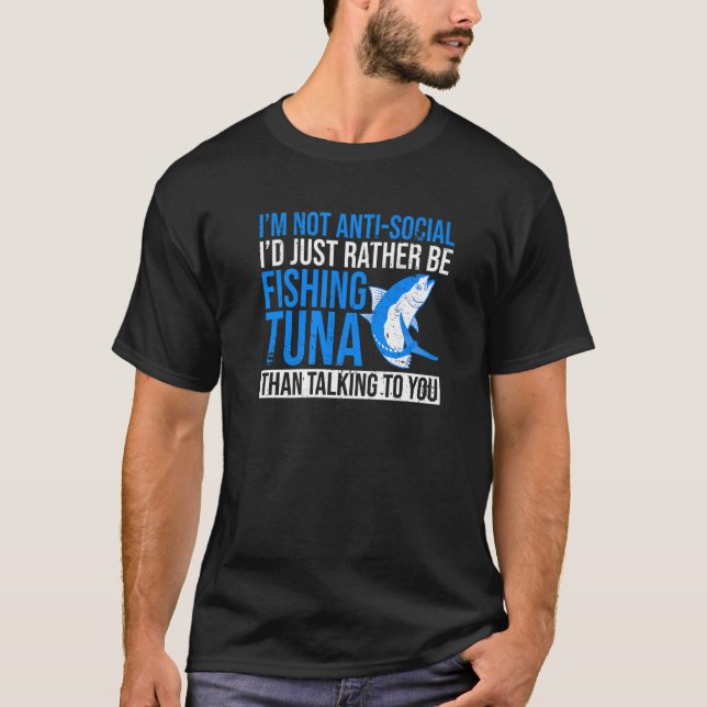 Camiseta Pesca de atún rojo para pescadores de atún (Anverso)
