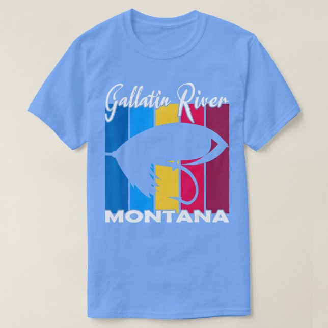 Camiseta Pesca de avispón de río Gallatin (Diseño del anverso)