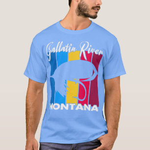 Camiseta Pesca de avispón de río Gallatin