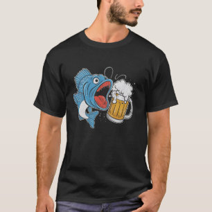 Camiseta Pesca de bagre Bagre y cerveza por eso estoy aquí