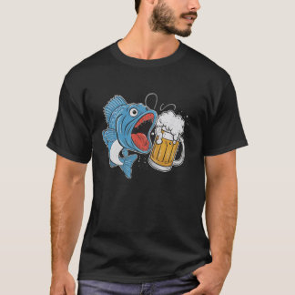 Camiseta Pesca de bagre Bagre y cerveza por eso estoy aquí