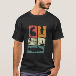 Camiseta Pesca de bagre de cabeza plana Cazador de bagre Pe