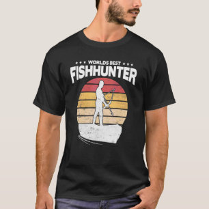 Camiseta Pesca de barro cazando a Bowfisherman de la bander