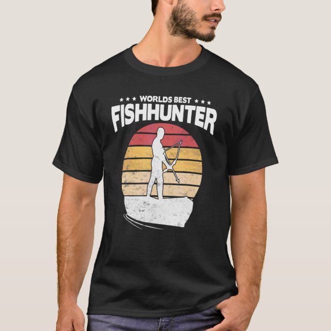 Camiseta Pesca de barro cazando a Bowfisherman de la bander (Anverso)