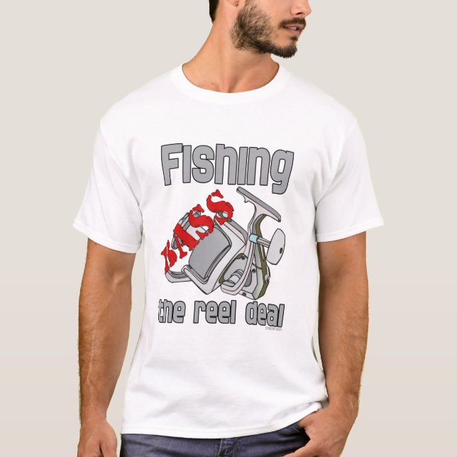 Camiseta Pesca De Bass En El Acuerdo De Los Reel (Anverso)