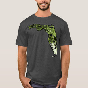 Camiseta Pesca de Big Bass Estado de Florida Largemouth Bas