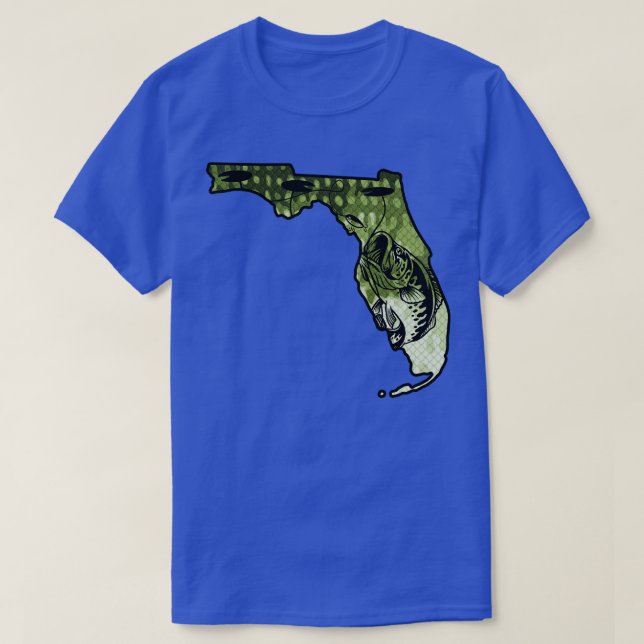 Camiseta Pesca de Big Bass Estado de Florida Largemouth Bas (Diseño del anverso)