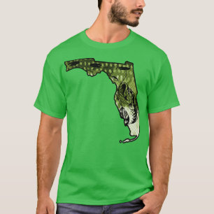 Camiseta Pesca de Big Bass Estado de Florida Largemouth Bas