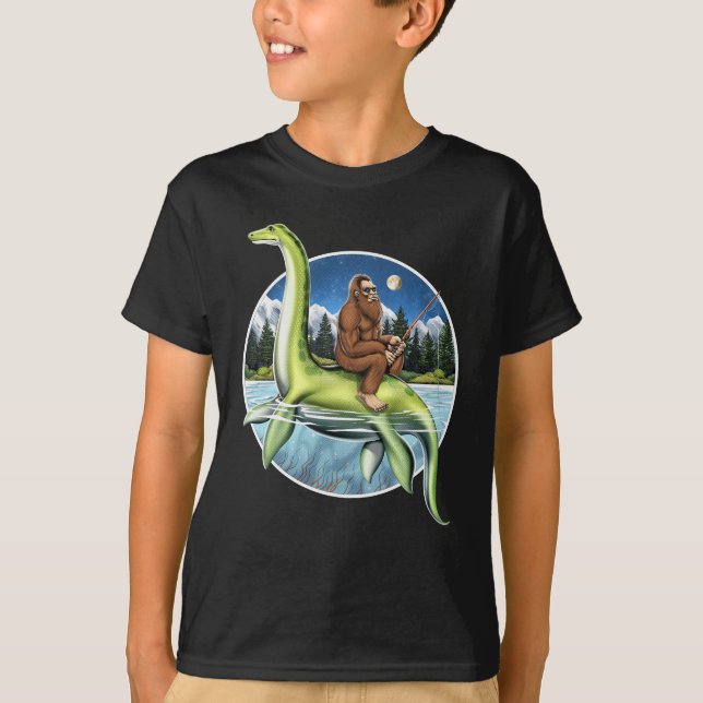 Camiseta Pesca de Big foot Loch Ness (Anverso)