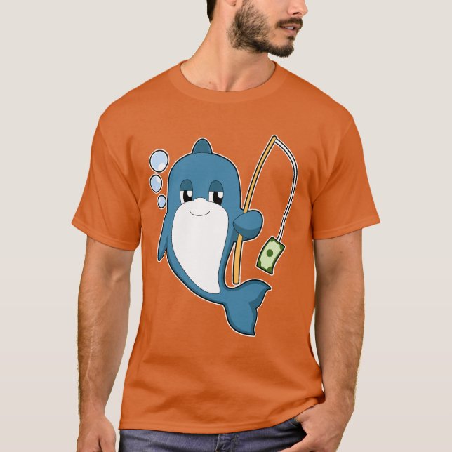 Camiseta Pesca de billetes de delfín Fisher (Anverso)