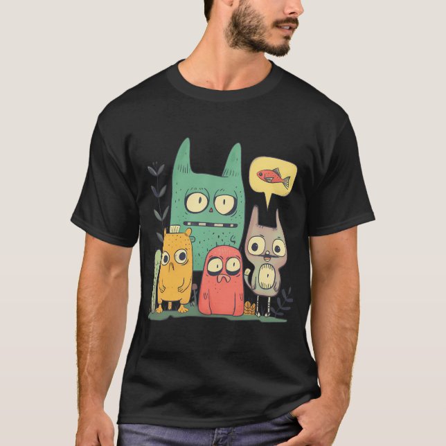 Camiseta Pesca de bloque de color angustiado (Anverso)