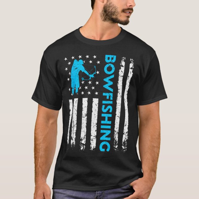 Camiseta Pesca de bolas con bandera de los Estados Unidos p (Anverso)