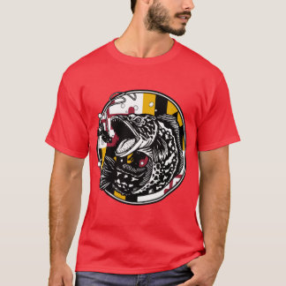 Camiseta Pesca de cabezas de serpiente Maryland sobredimens