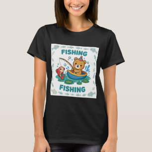 Camiseta Pesca de cachorro de oso.