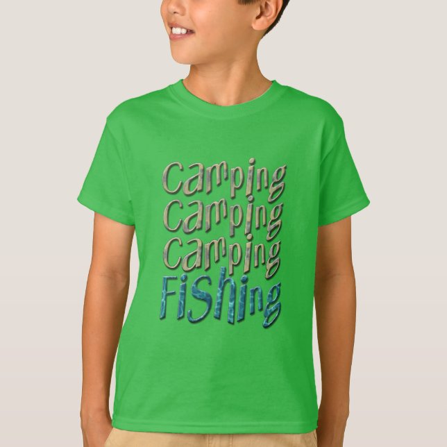 Camiseta Pesca de camping (Anverso)