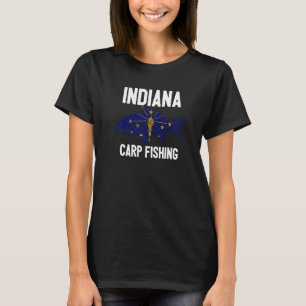 Camiseta Pesca de carpa de Indiana Pescador de carpa americ