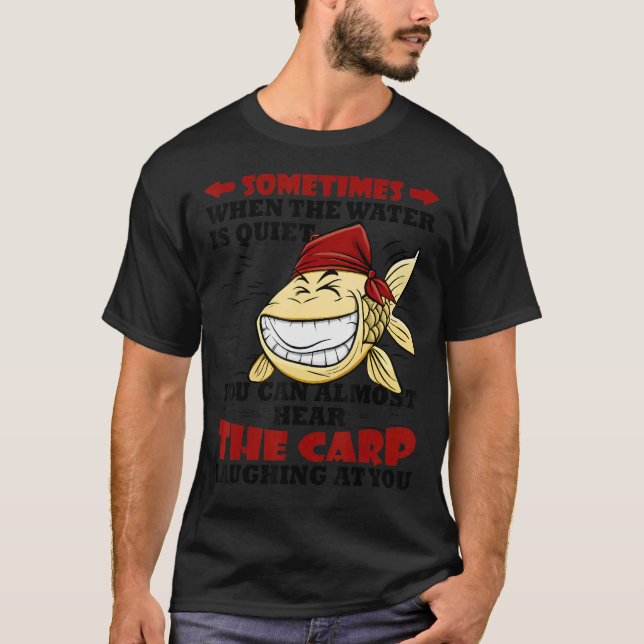 Camiseta Pesca De Carpa Para Hombres Pescado Y Carne (Anverso)