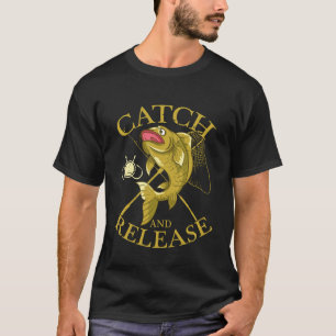 Camiseta Pesca de carpa y suelta de carpa Caza de carpas