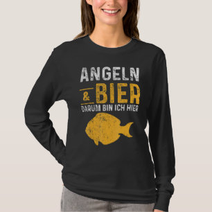 Camiseta Pesca de Cerveza Pescado Pescador Cañón
