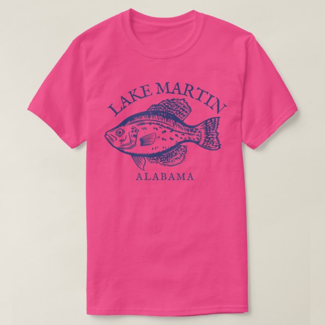 Camiseta Pesca de Crappie Lake Martin AL  (Diseño del anverso)