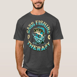 Camiseta Pesca de culo es mi terapeuta divertido pescador