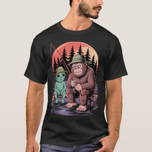 Camiseta Pesca de Esqueleto Halloween Pesca Divertida Niños