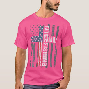 Camiseta Pesca de Familia Faith - Bandera Cristiana Estadou