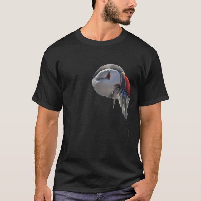 Camiseta Pesca de frailecillo en contenedor (Anverso)