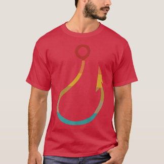 Camiseta Pesca de ganchos de pescado retro vintage 2391 