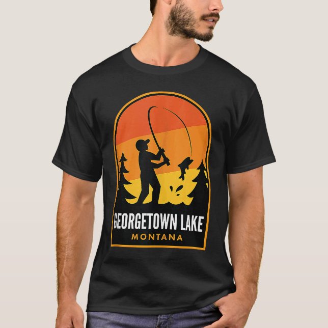 Camiseta Pesca de Georgetown Lake Montana (Anverso)