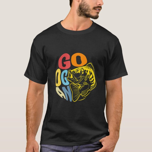 Camiseta Pesca de Googan Pesca Pescador Retro (Anverso)